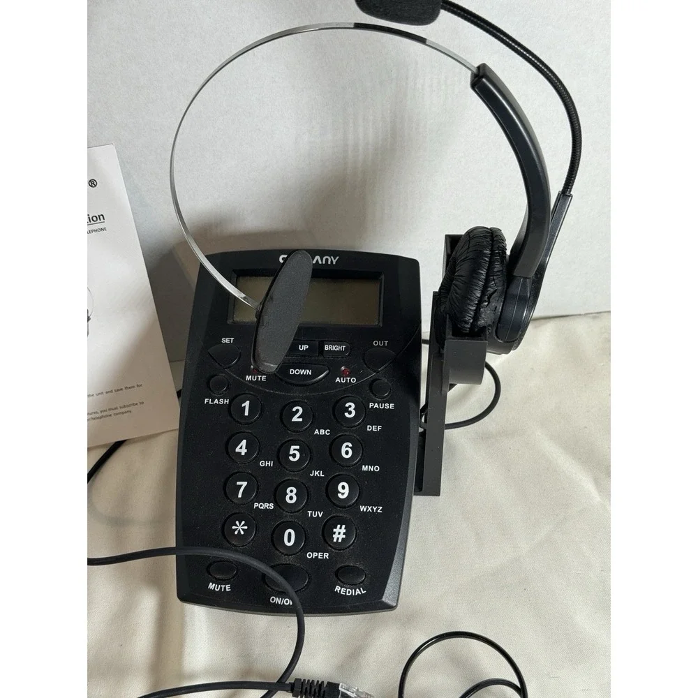 Call Center Telephone Headset Caller-ID Over The Ear With Mic (HT500)/Callany